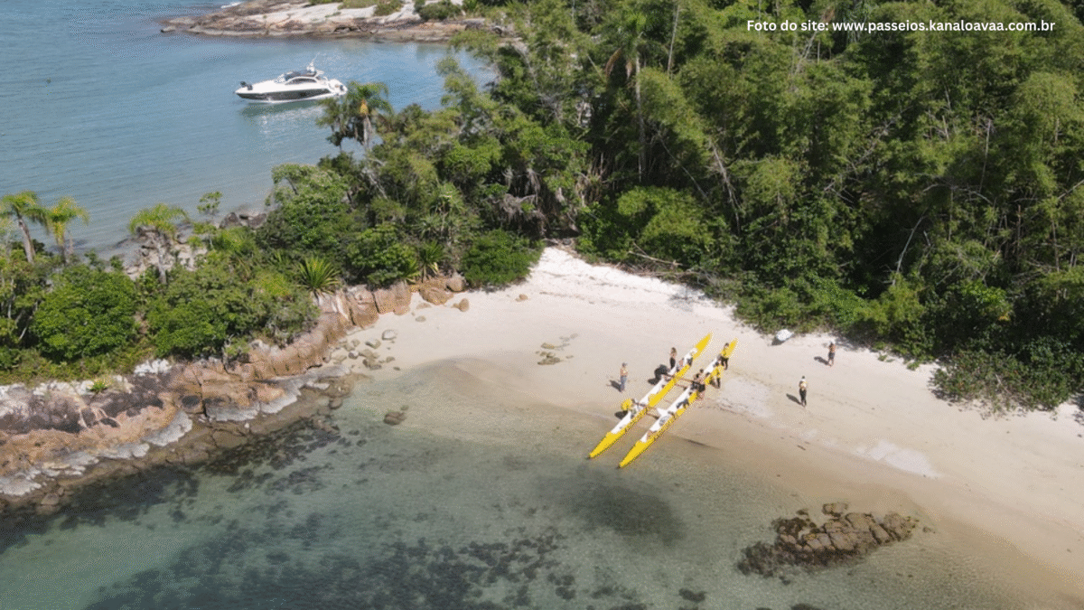 Passeio de Canoa Havaiana até a Ilha do Francês em Florianópolis